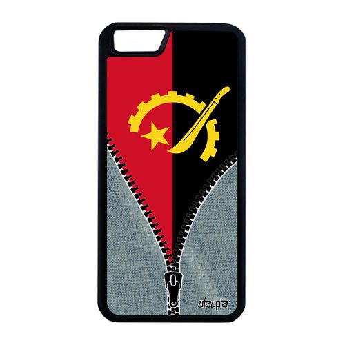 Coque Silicone Iphone 6 6s Plus Drapeau Angola Angolais Antichoc Basket De Iphone 6 Plus Iphone 6s Plus