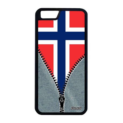 Coque Silicone Iphone 6 6s Plus Drapeau Norvege Norvegien Noir Basket Foot Iphone 6 Plus Iphone 6s Plus