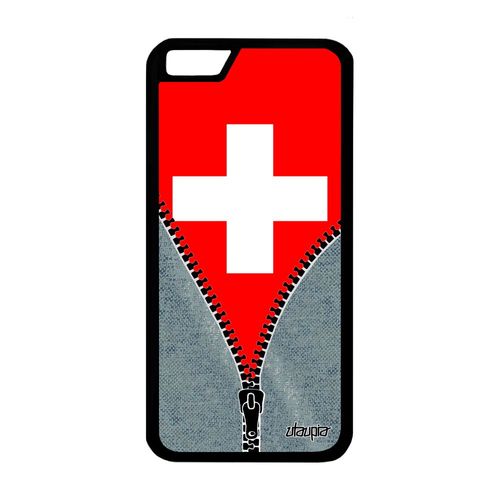 Coque Silicone Iphone 6 6s Drapeau Suisse Coupe D'europe Coupe Du Monde De