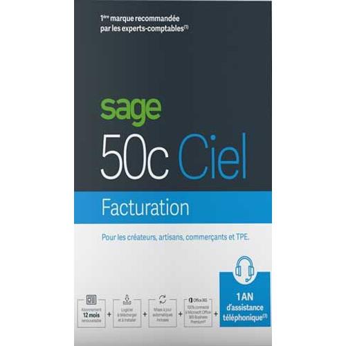 Sage 50cloud Ciel Facturation - 1 An Dassistance - Logiciel En Téléchargement - Pc