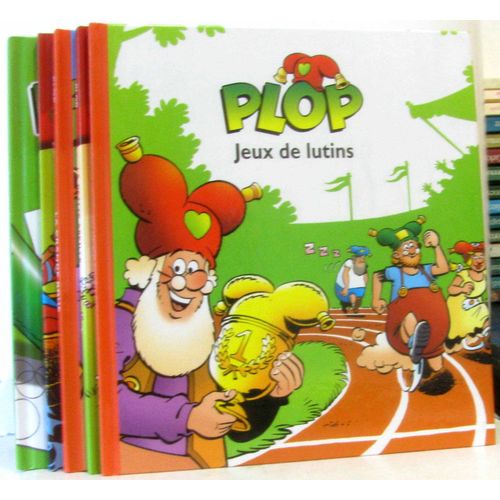 Cinq Livres Plop: La Petite Abeille, La Grande Roue, Le Barrage Du Castor, Apprends À Dessiner Avec Plop, Jeux De Lutins