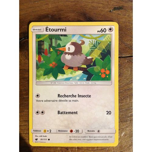 Carte Pokémon - Etourmi - 81/111 - Invasion Carmin