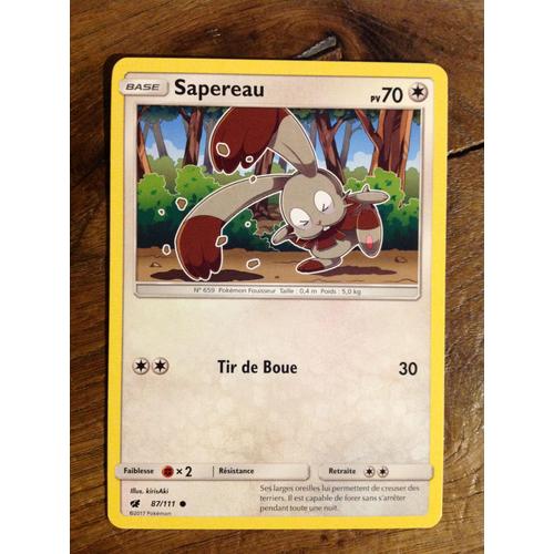 Carte Pokémon - Sapereau - 87/111 - Invasion Carmin