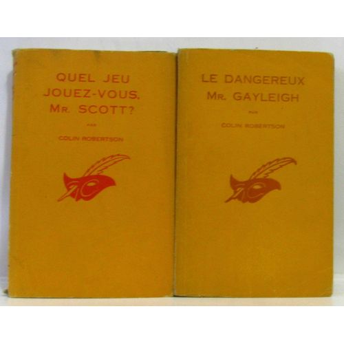 2 Livres: Quel Jeu Jouez-Vous Mr Scott?; Le Dangereux Mr Gayleigh