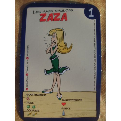 Carte Les Amis Gaulois Zaza N°1 Le Village En Fête Chez U