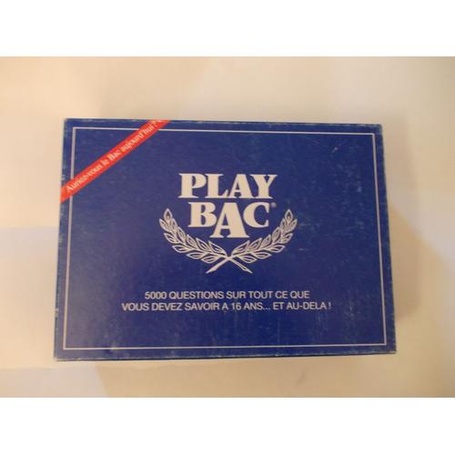 Play Bac Auriez Vous Le Bac Aujourd'hui ?