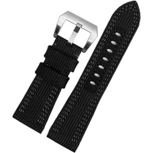 Bracelet de montre en toile pour Panerai PAM00984 985 441 Series Nylon Canvas Bracelet en cuir 24 mm 26 mm