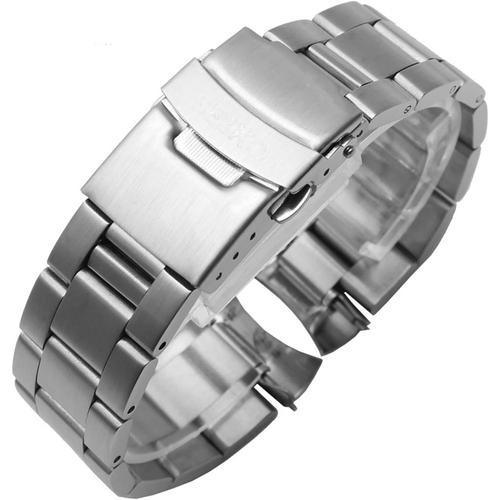 Pour Seiko N ° 5 Skx009 Skx007 Skx175 Skx173 Solide Bracelet En Acier Inoxydable 20mm 22mm Homme Bracelet De Montre Accessoires Montre Ceinture Bracelet
