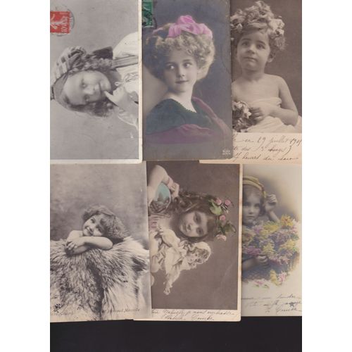 Superbe Lot De 14 Cartes Postales Anciennes : Fillettes