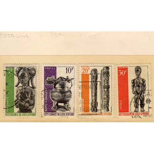 Timbres-Poste De Côte D'ivoire (Festival Mondial Des Arts Nègres À Dakar)