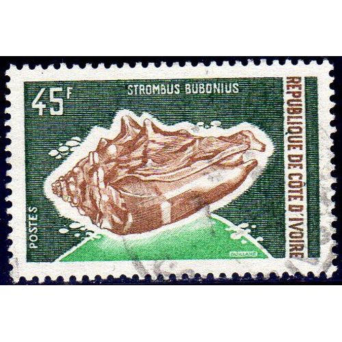 Timbre-Poste De Côte D'ivoire (Mollusque : Strombus Bubonius)