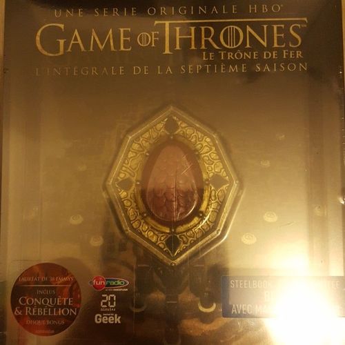 Game Of Thrones (Le Trône De Fer) - Saison 7 - Edition Limitée Steelbook Blu-Ray - Inclus Un Contenu Exclusif Et Inédit "Conquête & Rébellion - L'histoire Des Sept Couronnes