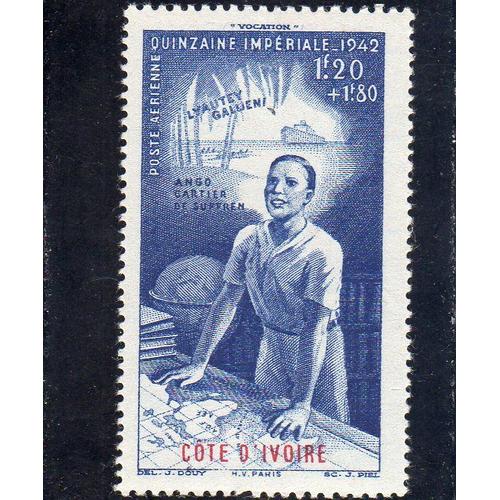 Timbre De Poste Aérienne De Côte D'ivoire (Quinzaine Impériale)