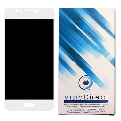 Visiodirect® Ecran Complet Pour Asus Zenfone 4 Max Zc520kl X00hd Téléphone Portable Blanc Vitre Tactile + Écran Lcd
