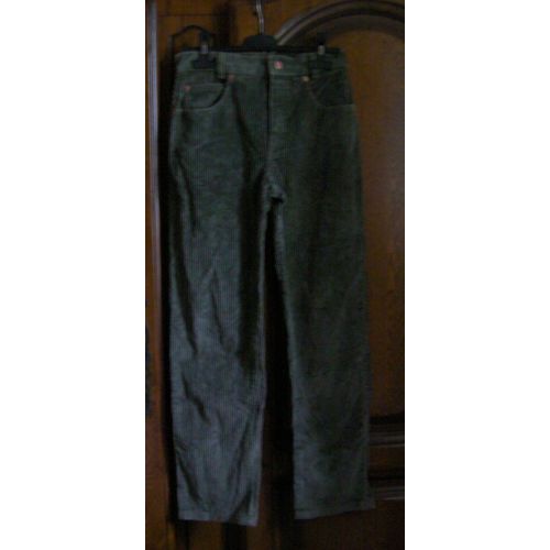 Pantalon Vert Velours - Taille 12 Ans