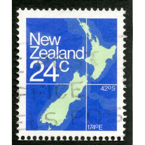 Timbre Oblitéré New Zealand, 24c