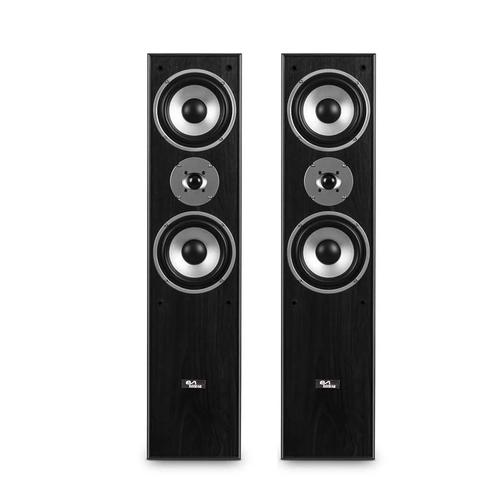 Paire d'enceintes Hifi/Home-Cinéma - Evidence Acoustics EA700-BK - 2x500W PMPO - Bass Reflex à 3 voies - Noir - Câble 5M