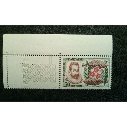 Timbre France (Yt 1286 ) 1961 Tabac - Jean Nicot 1561