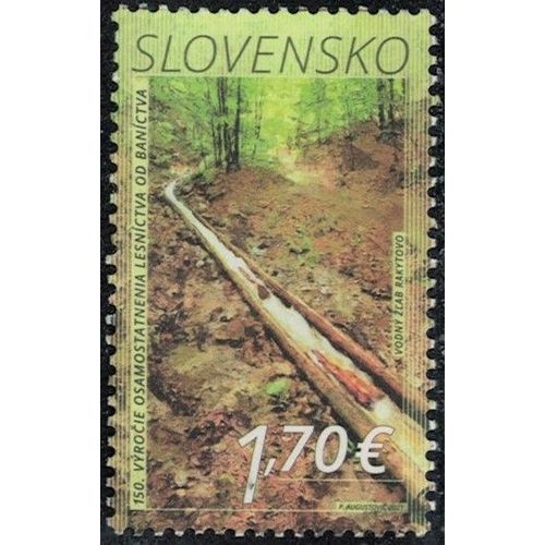 Slovaquie 2021 Oblitéré Used Indépendance Foresterie Par Rapport Exploitation Minière Abreuvoir Rakytovo Y&t Sk 830 Su