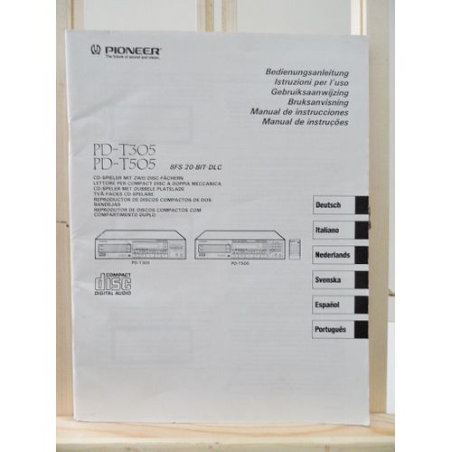 Notice manuel Operating - Instructions Pioneer PD-T305/PD-T505 Player CD