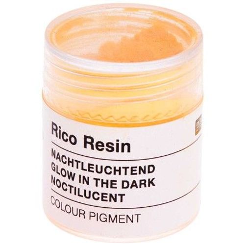 Pigments De Couleur Noctilucent Pour Résine - Pot De 3gr - Rico Design Orange Clair Fluo