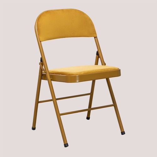 Pack 2 Chaises Pliantes En Velours Keiren