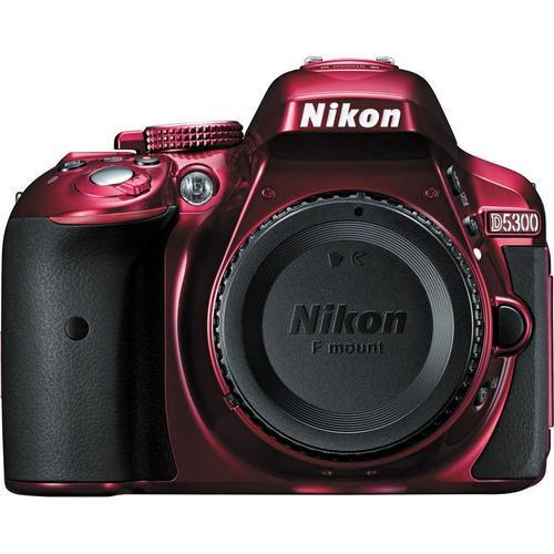 Nikon D5300 Boîtier nu (Rouge) (Reflex Numériques)
