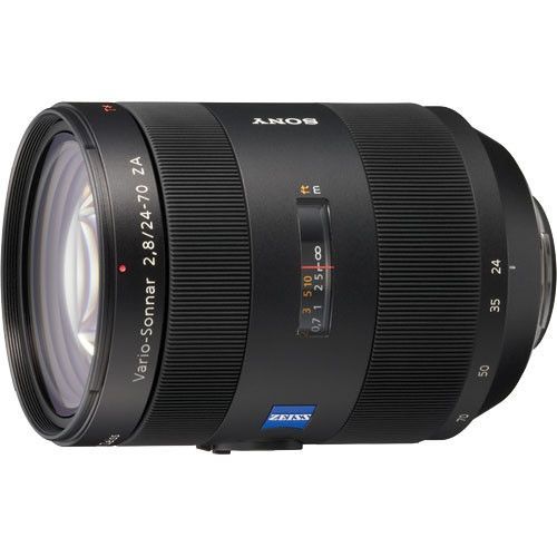 Objectif Sony SAL2470Z - Fonction Zoom - 24 mm - 70 mm - f/2.8 Vario-Sonnar T* - Sony A-type - pour a DSLR-A100, A200, A230, A300, A330, A350, A380, A500, A550, A700, A850, SLT-A57, A58, A65