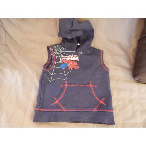Pull Spider-Man Sans Manches 5 Ans