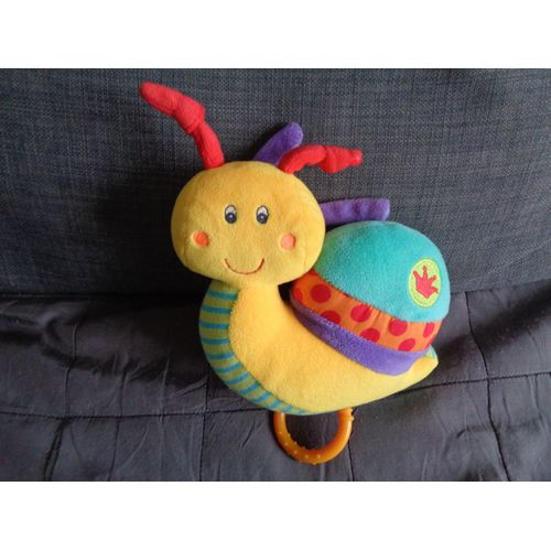 Doudou Musical Escargot Muticolor Baby Club 20 Cm