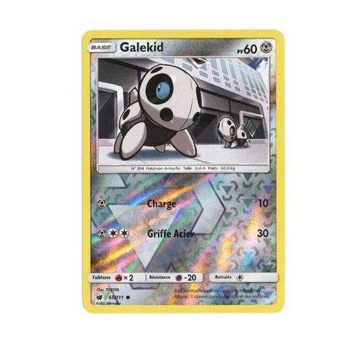 Carte Pokémon Galekid Reverse - 60 Pv - Soleil Et Lune Invasion Carmin - 65/111 Neuve - Fr