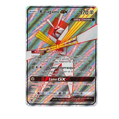 Carte Pokémon Katagami Gx Full Art - 170 Pv - Soleil Et Lune Invasion Carmin - 106/111 Neuve - Fr