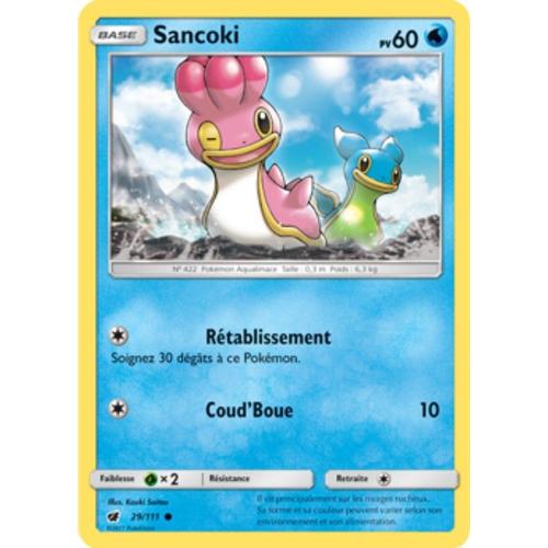 Carte Pokémon Sancoki - 60 Pv - Soleil Et Lune Invasion Carmin - 29/111 Neuve - Fr