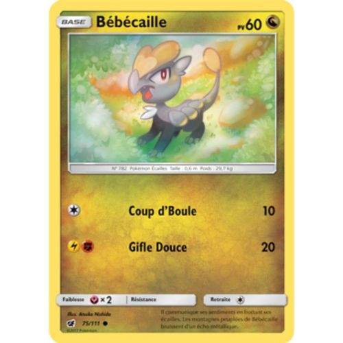 Carte Pokémon Bébécaille - 60 Pv - Soleil Et Lune Invasion Carmin - 75/111 Neuve - Fr