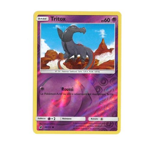 Carte Pokémon Tritox Reverse - 60 Pv - Soleil Et Lune Invasion Carmin - 46/111 Neuve - Fr