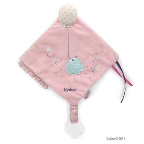 Doudou Jouet Eveil Bebe Kaloo Petite Rose Oiseau Ballons Attache Tetine Sucette Peluche Cadeau Rose Blanc Blankie Baby Plush