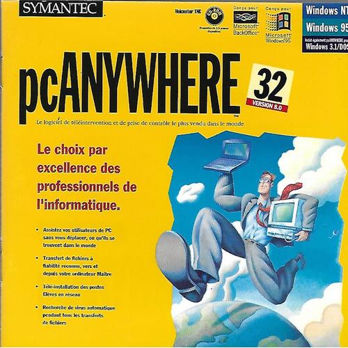 Pcanywhere 32 V8.0 - 1 Utilisateur - Cd - Win - Français