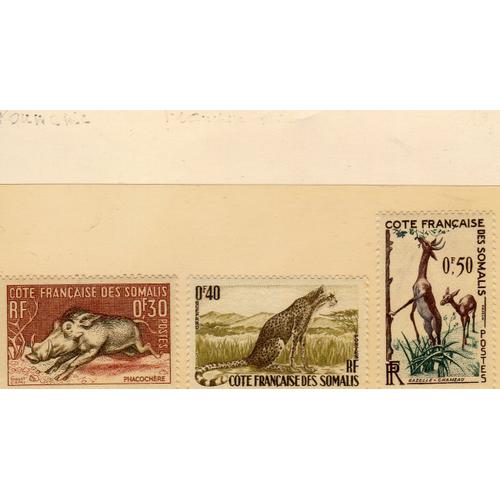 Timbres-Poste De La Côte Des Somalis (Animaux)