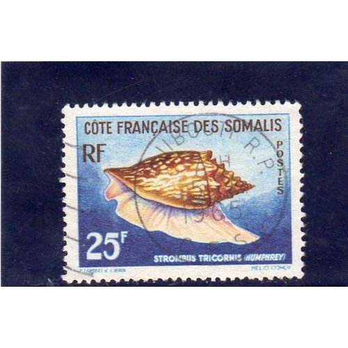 Timbre-Poste De La Côte Des Somalis (Coquillage)