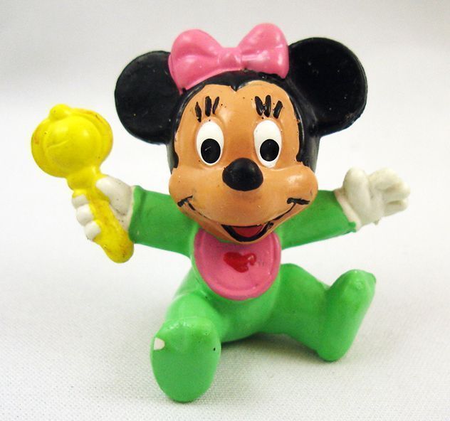 Figurine Minnie Bebe Avec Hochet Bully Rakuten