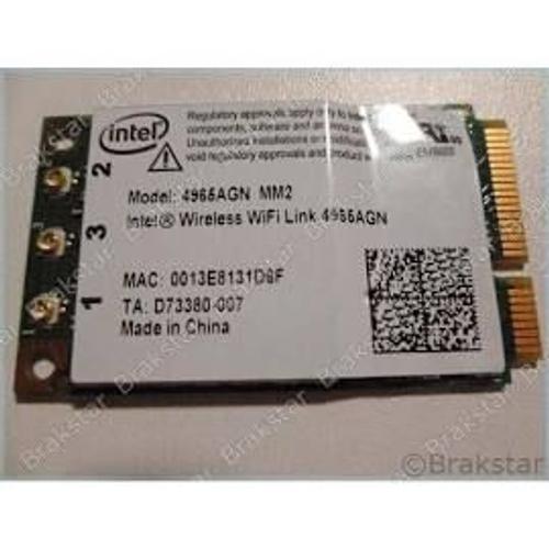 Intel Wireless WiFi Link 4965AGN - Adaptateur réseau - PCIe Mini Card - 802.11a, 802.11b/g, 802.11n (draft) - CTO