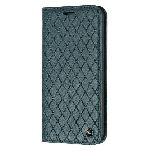 Étui Pour Iphone 15 Pro Max Flip Affaires Titulaire De Fentes Pour Cartes Portefeuille Coquille Magnétique - Vert
