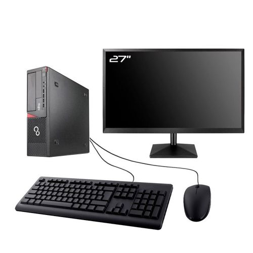 PC Fujitsu E920 DT Gaming Ecran 27" RTX 3050 i7-4770 RAM 32Go 1To SSD W11 Wifi