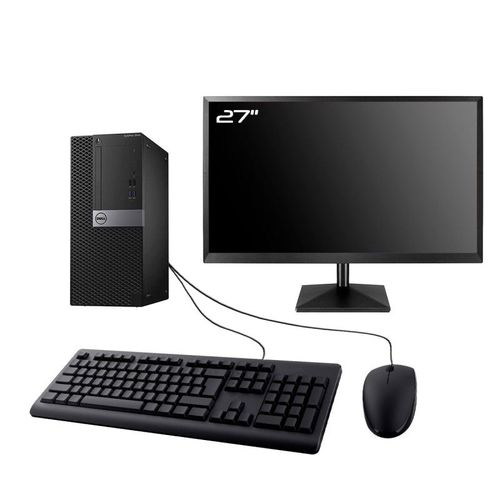 PC Dell 3040 Tour Gaming Ecran 27" RTX 3050 i5-6500 RAM 16Go SSD 1To W11 Wifi