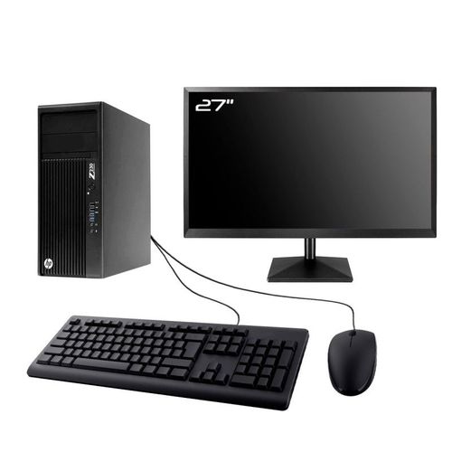 PC HP Z230 Gaming Ecran 27" RTX 3050 i7-4770 RAM 32 Go 1To SSD Windows 11 Wifi