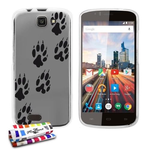 Coque Case Archos 50e Helium Ours Contour Transparent Silicone Souple (Tpu)