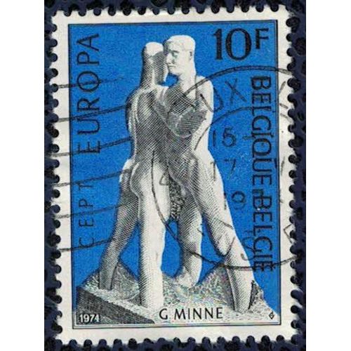 Belgique 1974 Oblitéré Used Sculpture De George Minne Cept Europe Su