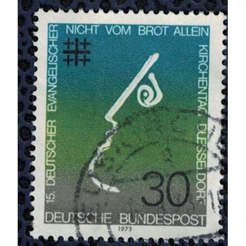 Allemagne 1973 Oblitéré Used 15ème Conférence De L'eglise Protestante Allemande Su