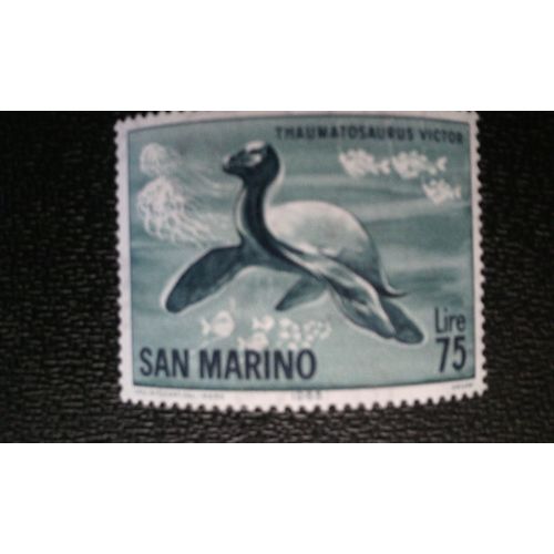 Timbre Saint Marin (Yt 651 ) 1965 Thaumatosaurus