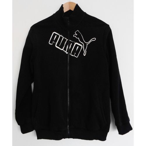 Gilet. Veste. Sweat. Blouson. Noir. Puma. Coton. Polyester. 14 Ans